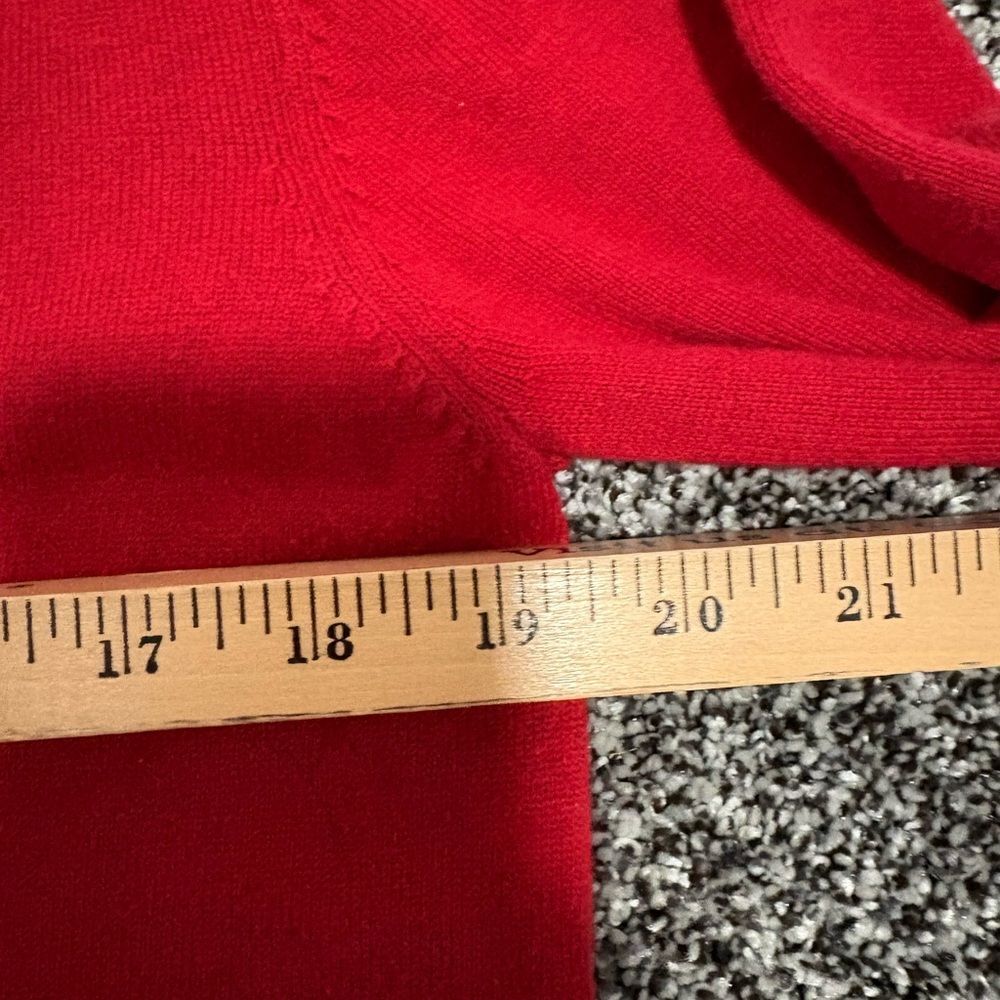 Laura Scott Red Argyle Women's Sweater size large - Picture 5 of 7